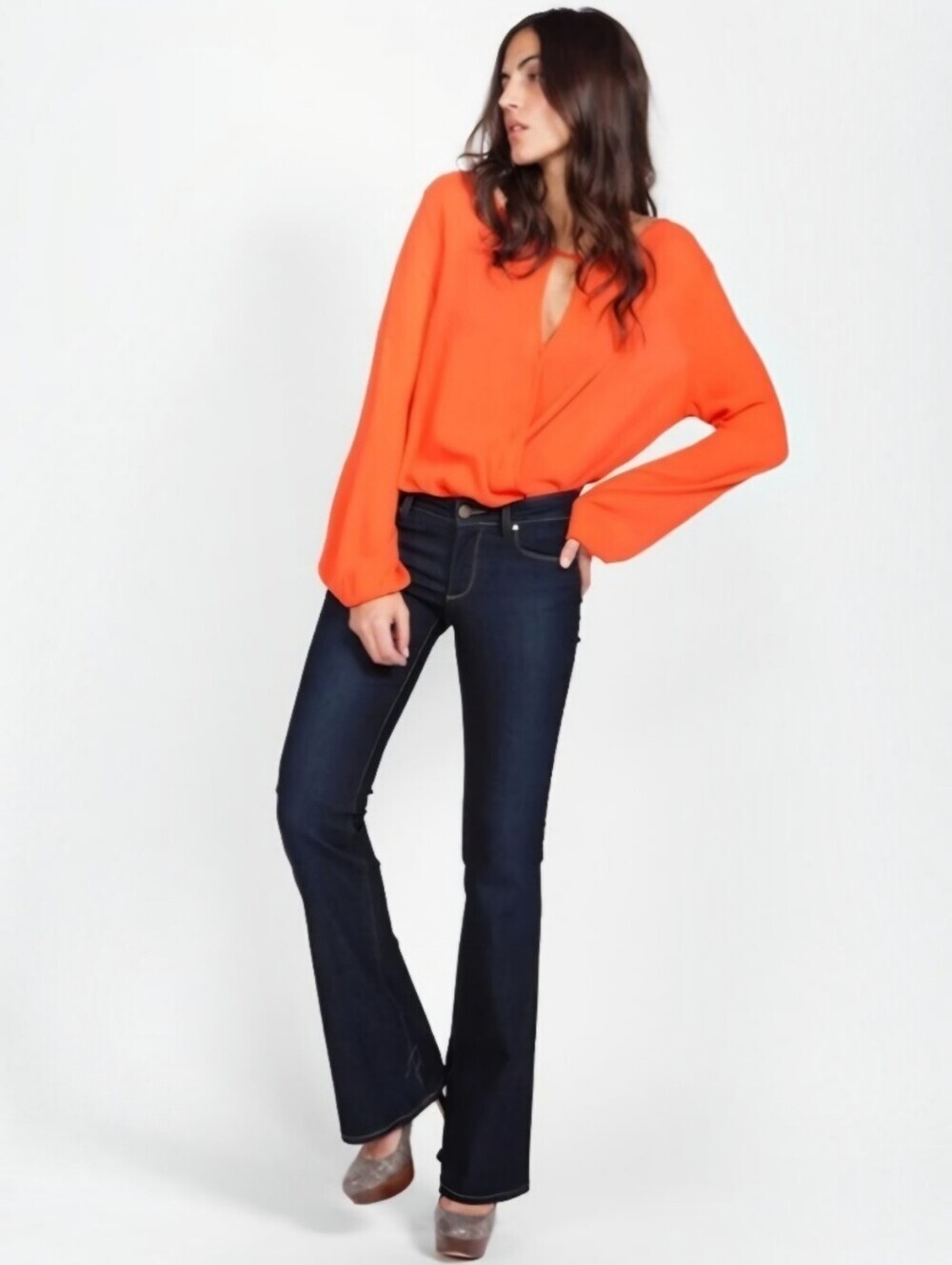 PAIGE Skyline Boot Jeans Michelle Wash 32 Premium Denim Classic